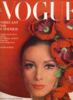 Vintage Vogue magazine covers - wah4mi0ae4yauslife.com - Vintage Vogue April 1965 - Wilhemina.jpg